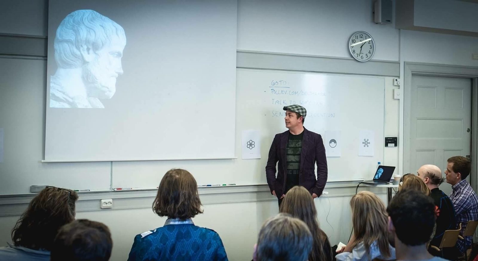 Ken giving a startup lecture